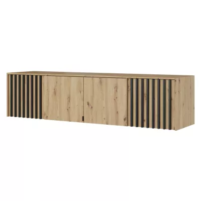 MARFA gardróbbővítmény - szélesség 205 cm, artisan tölgy / fekete