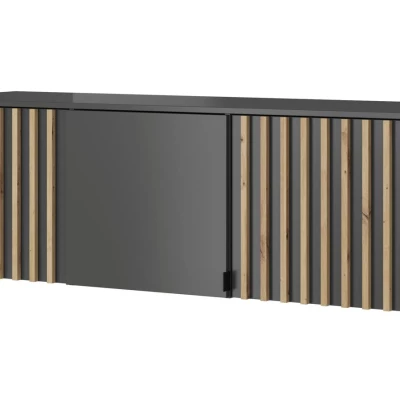 MARFA gardróbbővítmény - szélesség 155 cm, grafit / artisan tölgy
