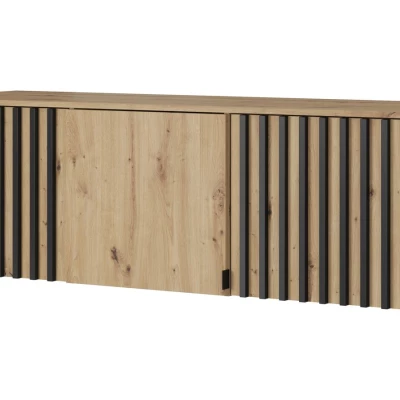 MARFA gardróbbővítmény - szélesség 155 cm, artisan tölgy / fekete