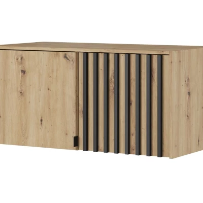 MARFA gardróbbővítmény - szélesség 105 cm, artisan tölgy / fekete