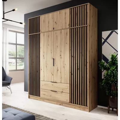 MARFA gardróbbővítmény - szélesség 205 cm, szürke / artisan tölgy