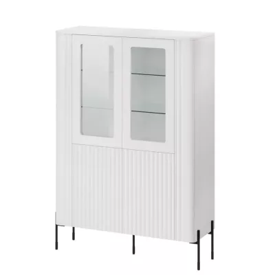Vitrines szekrény CALERA - fehér