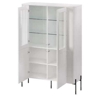 Vitrines szekrény CALERA - fekete