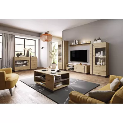 TV állvány 187 cm DOTHAN - artisan tölgy / grafit