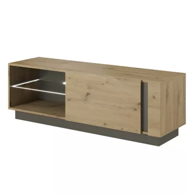 TV állvány 138 cm DOTHAN - artisan tölgy / grafit