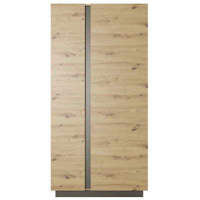 Kétajtós gardróbszekrény 97 cm DOTHAN - artisan tölgy / grafit