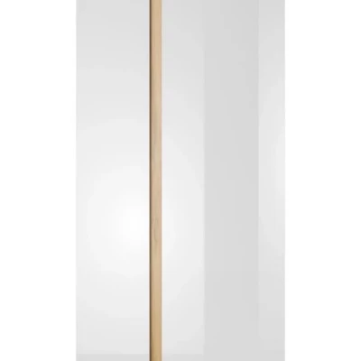 Kétajtós szekrény 97 cm DOTHAN - unokája tölgy / fehér / fényes fehér