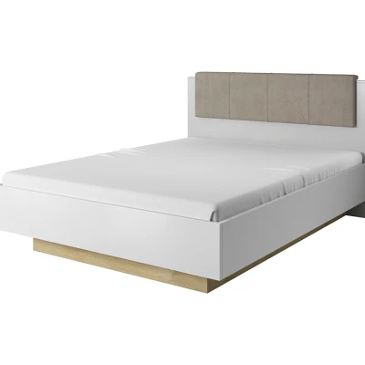 Hálószoba szett ággyal 160x200 DOTHAN - unokája tölgy / fényes fehér / fehér