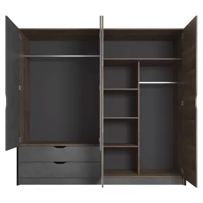 Hálószoba szett ággyal 160x200 GORDO - tölgy homok grande / matera