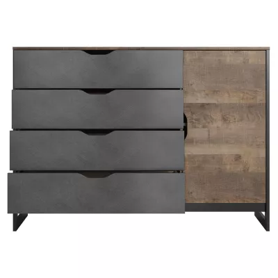 Hálószoba szett ággyal 160x200 GORDO - tölgy homok grande / matera