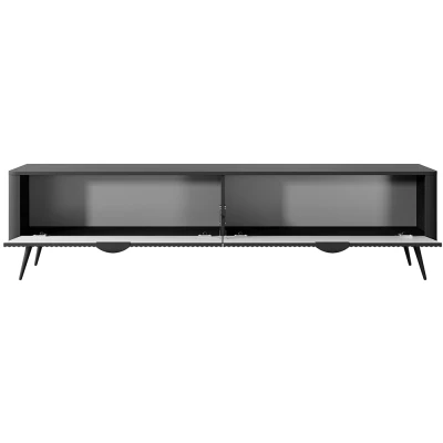 TV-állvány 200 cm MOODY - fekete