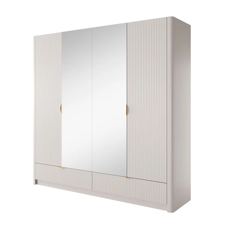 Nagy tükrös gardrób 209 cm MOODY - bézs
