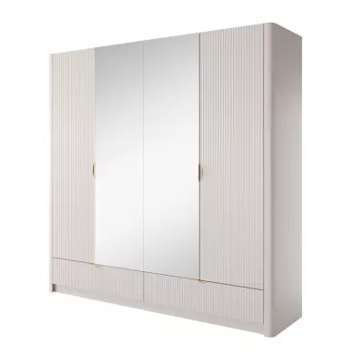 Nagy tükrös gardrób 209 cm MOODY - bézs