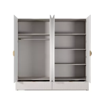 Nagy tükrös gardrób 209 cm MOODY - bézs