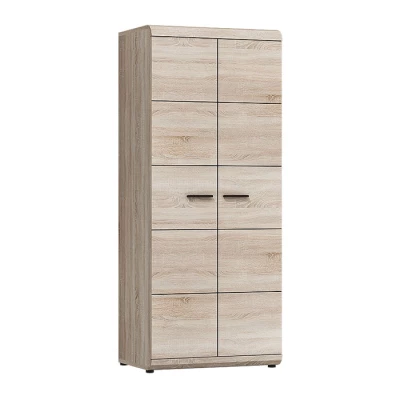 Gardróbszekrény ruhaakasztóval 80 cm LUVERNE - sonoma tölgy