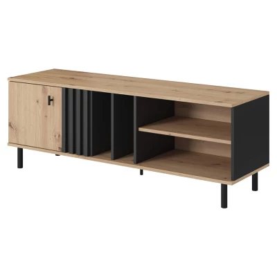 TV állvány 138 cm CHATOM - artisan tölgy / antracit