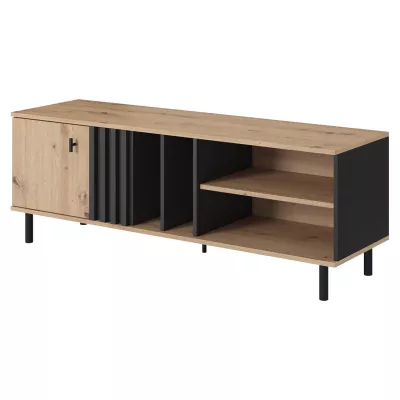 TV állvány 138 cm CHATOM - artisan tölgy / antracit