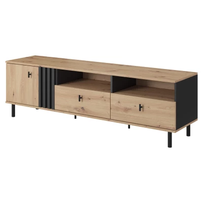 TV állvány 165 cm CHATOM - artisan tölgy / antracit
