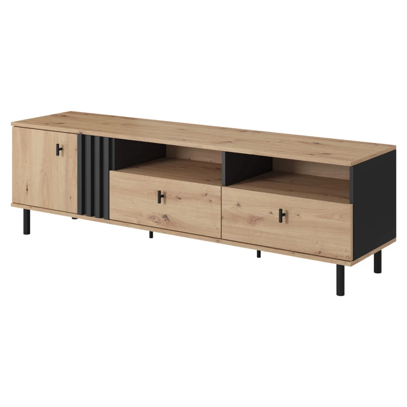 TV állvány 165 cm CHATOM - artisan tölgy / antracit
