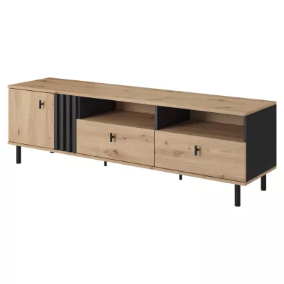 TV állvány 165 cm CHATOM - artisan tölgy / antracit