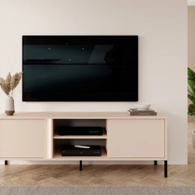 TV-állvány 153 cm SLOCOMB - bézs