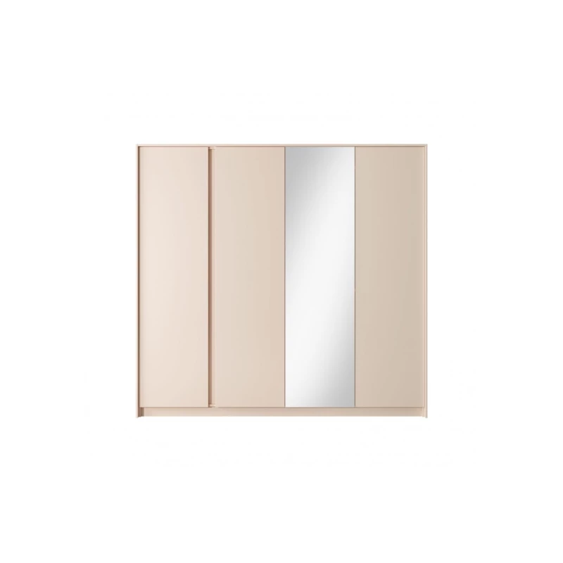 Nagy tükrös gardrób 220 cm SLOCOMB - bézs