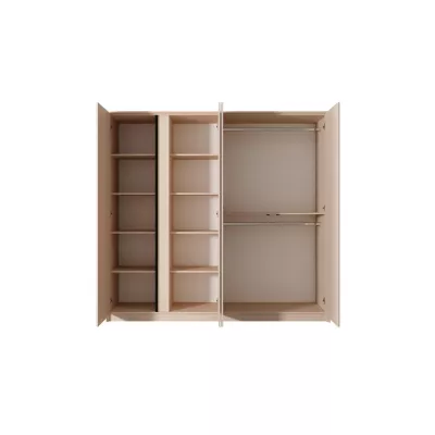 Nagy tükrös gardrób 220 cm SLOCOMB - bézs