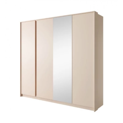 Nagy tükrös gardrób 220 cm SLOCOMB - bézs