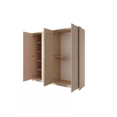 Nagy tükrös gardrób 220 cm SLOCOMB - bézs