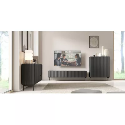 TV-állvány BOAZ - fekete