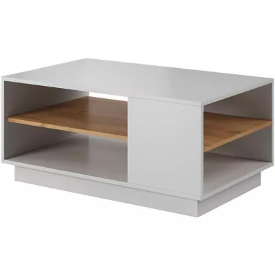 SYLVANIA dohányzóasztal - kraft tölgyfa arany / fehér
