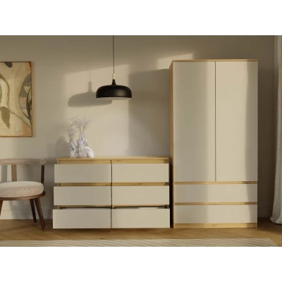 Széles komód TAAVI - artisantölgy / kasmír