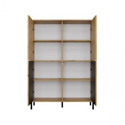 Négyajtós polcos elem 104 cm ELBA - artisan tölgyfa