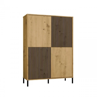 Négyajtós polcos elem 104 cm ELBA - artisan tölgyfa