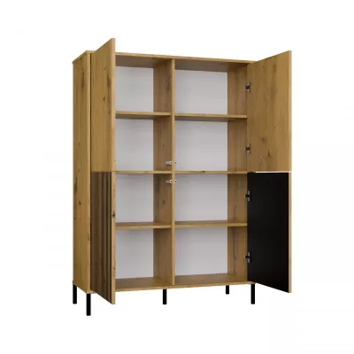 Négyajtós polcos elem 104 cm ELBA - artisan tölgyfa