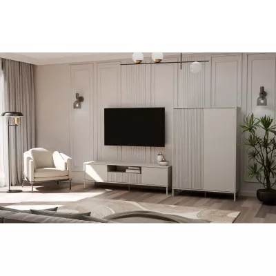Magas polcos szekrény 104 cm ELBA - kasmír