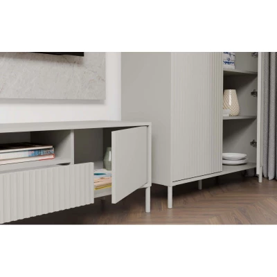 Magas polcos szekrény 104 cm ELBA - kasmír