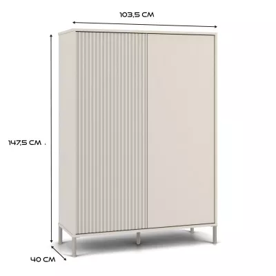 Magas polcos szekrény 104 cm ELBA - kasmír