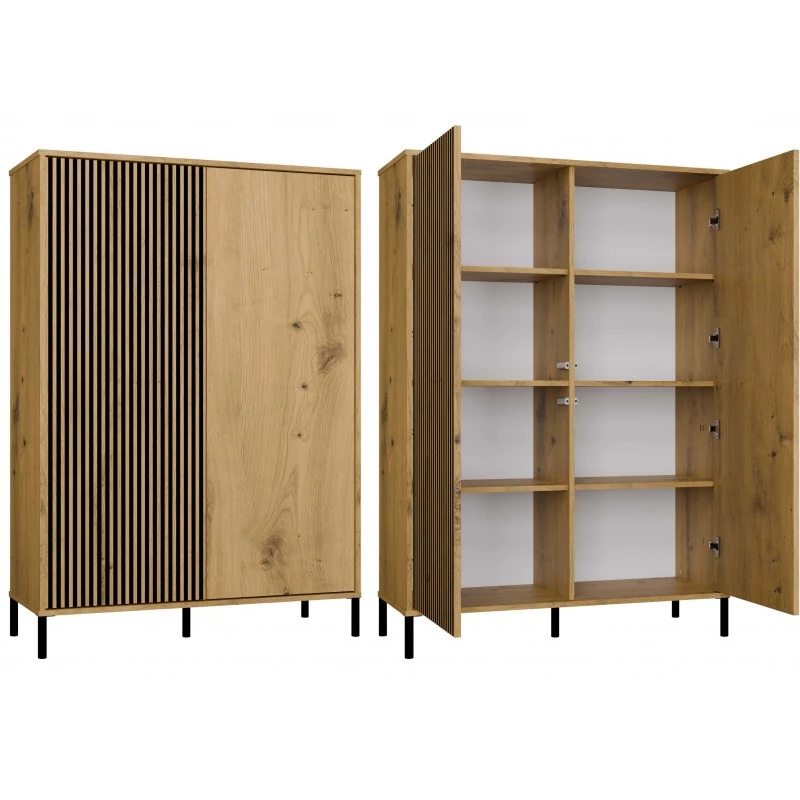 Magas polcos szekrény 104 cm ELBA - artisan tölgyfa