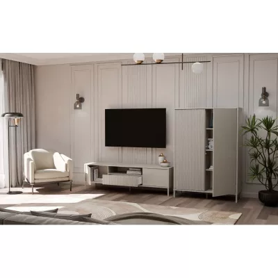 Magas polcos szekrény 104 cm ELBA - kasmír