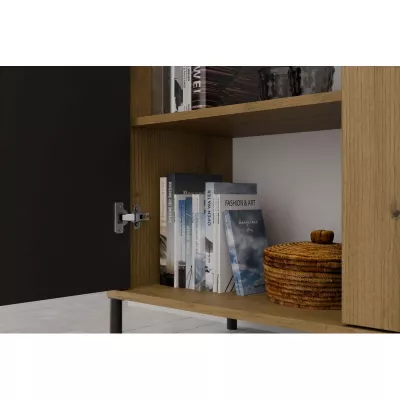 Magas polcos szekrény 104 cm ELBA - artisan tölgyfa