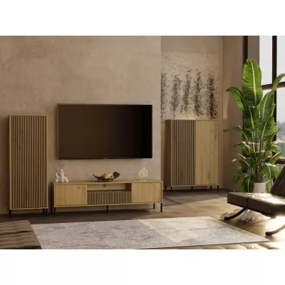 Magas polcos szekrény 104 cm ELBA - artisan tölgyfa