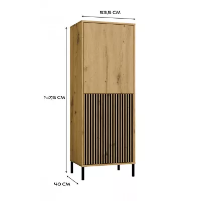 Kétajtós polcos szekrény 54 cm ELBA - artisan tölgyfa