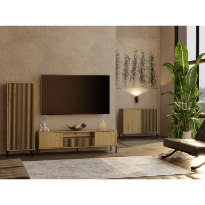Keskeny polcos szekrény 54 cm ELBA - artisan tölgy