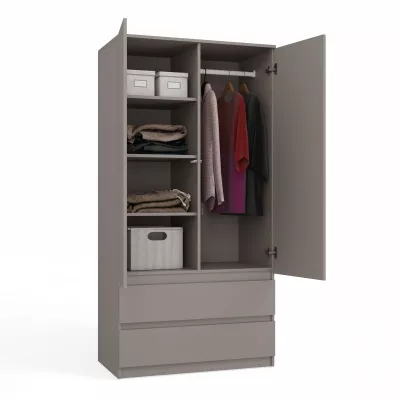 Előszoba gardrób 90 cm TAAVI - szürke