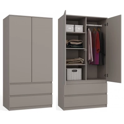 Előszoba gardrób 90 cm TAAVI - szürke