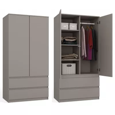 Előszoba gardrób 90 cm TAAVI - szürke