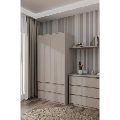 Előszoba gardrób 90 cm TAAVI - szürke