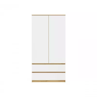 Előszobai gardrób 90 cm TAAVI - artisan tölgy / fehér