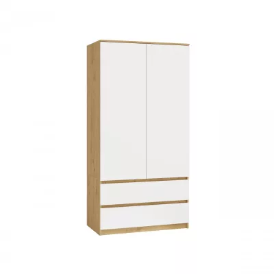Előszobai gardrób 90 cm TAAVI - artisan tölgy / fehér